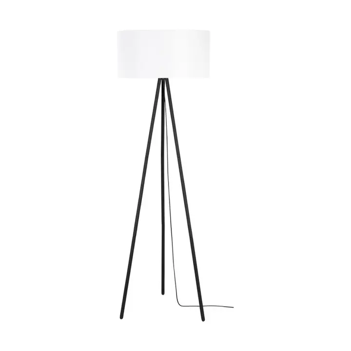 Lámpara de Pie Ergene, Metal, Negro, 50x50x160 cm - 1