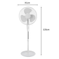 Ventilador de Pie Blanco Ajustable de 16 Pulgadas, - details 8