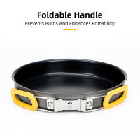 Sartén Antideslizante De Aluminio Mediana Con Manija Plegable Ideal Para Picnic Al Aire Libre Y Camping Fácil De Transportar - details 2