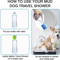 Cabezal De Ducha Para Perros Y Gatos Portátil De Silicona Accesorio De Agua Para Mascotas Ideal Para Paseos Camping Viajes a La Playa - details 5