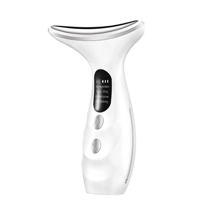 Dispositivo De Belleza Para El Cuello En 4 Colores Máquina De Levantamiento Facial EMS Eliminador De Doble Mentón LED Antiarrugas Y Aumento De Tensión Del Piel Masajeador Facial - 1
