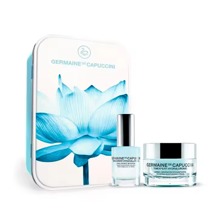 Germaine de Capuccini Capture the Beauty Hydraluronic Pack Primavera Crema Suprema 350039 Timexpert Hydraluronic Germaine de Capuccini es un tratamiento que hidrata, rellena, redensifica y protege la piel seca aportando confort y elasticidad. - 1
