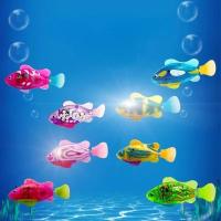 Juguete Para Gatos Robot De Pesca LED Interactivo Juguete De Pescado Electrónico Brillante Para Estimular Los Instintos De Caza Del Mascota Material Plástico - details 2