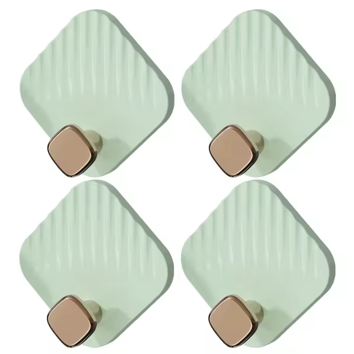 Delicado impermeable para Colgar Llaves, bolsas, transparent toallero, colgador de Abrigos, Cocina, 4 piezas - 1