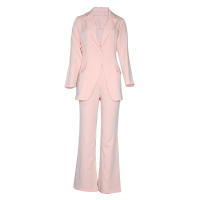 BAMBOOBOY Sastre Elegante Conjunto De Blazer Y Pantalones De Manga Larga Para Mujer Primavera Otoño Clásico OL Street Outfit - details 11