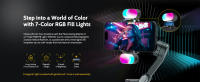 AOCHUAN Smart XPro Kit Estabilizador Gimbal De 3 Ejes Para Smartphone Con Luz De Relleno RGB Compatible Con iPhone Y Android - details 0