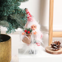 Muñeco De Navidad De Peluche Santa Claus De Pie Decoración Colgante Para Navidad Esquí En Remolque Sled Ornamento Para Árbol De Navidad - details 9