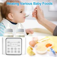 Calentador de biberones, calentador de leche materna multifunción, calentador rápido de alimentos para bebés y calentador de descongelación con temporizador, pantalla LCD con ajustes de temperatura precisos, modo constante de 24 horas - Verde - details 4