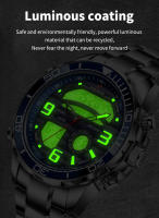 Reloj Deportivo De Lujo Para Hombre FOXBOX Dual Display Analógico-Digital Acero Inoxidable Impermeable Con Caja Reloj De Pulsera Quartzo - details 7