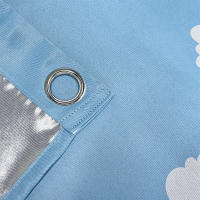 Cortinas Infantiles Azules Con Dibujos Animados Para Dormitorio Cortinas De Nube Para Sala De Estar Y Cuarto De Bebé Semi-Blackout Panel De Ventana - details 5