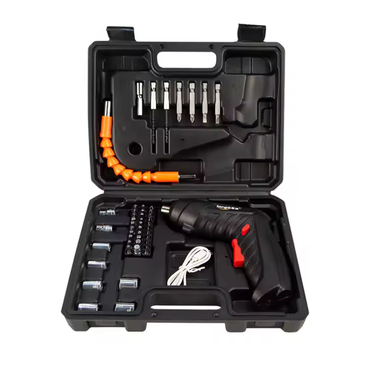 Set De Herramientas Eléctricas Recargables 47Pcs 3.6V Mini Taladro Sin Cable Batería De Litio Para Mantenimiento Doméstico Instalación De Muebles - 1