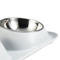 Cuenco De Acero Inoxidable Para Gatos Y Perros Doble Con Base Antideslizante Alimentador De Agua Para Mascotas Protector De Cuello Para Gatos Y Perros - details 8