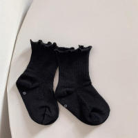5 Pares De Calcetines Infantiles Coreanos Con Estilo Flare En Algodón Sólidos Para Niñas Calcetines Cortos En Tubo Para Niños - details 3