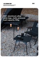 ShineTrip Mesa Plegable De Aleación De Aluminio Para Acampar Y Camping Doble Propósito Portátil Para Picnic Y Senderismo Muebles Del Campamento - details 8