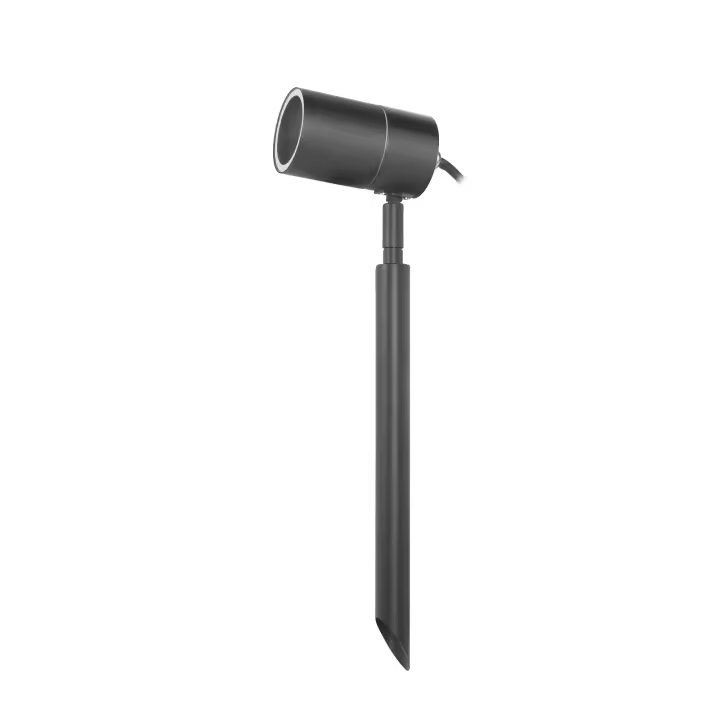 FORLIGHT Pixa - Proyector de Jardín GU10 con Pincho Estaca para Césped con Protección Exterior IP44 Acero Inoxidable Negro - 1