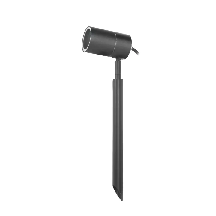 FORLIGHT Pixa - Proyector de Jardín GU10 con Pincho Estaca para Césped con Protección Exterior IP44 Acero Inoxidable Negro - 1