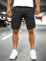 Shorts De Verano Para Hombre 2025 Estilo Safari Sólido Transpirable Con Multiple Bolsillos Moda Casual Fitness Y Jogging - details 7
