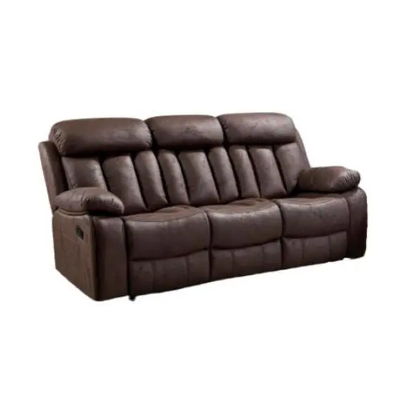 Sofá relax manual de 3 plazas modelos Madrid. Tapizado en microfibra algodonada disponible en varios colores - 1