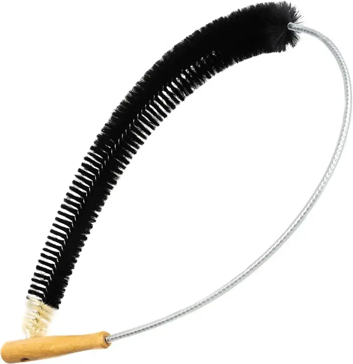 Cepillo De Radiador 120 Cm Con Cerdas De Pelo De Cabra Ideal Para Limpiar Radiadores Planos Material De Acero Inoxidable - 1