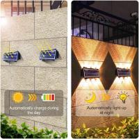 Lámpara De Pared Solar Exterior LED Impermeable Iluminación Moderna Para Jardín Balcones Decoración Luz De Escenario IP65 - details 6