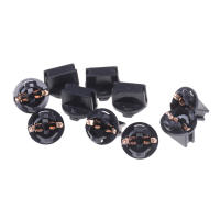 10Pcs T10 Sockets De Bombilla Con Cierre Giratorio Plug And Play Soporte De Lámpara T10 W5W 168 192 194 Base De Wedge Para Luces De Instrumentos ABS - details 1
