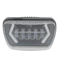 Faros LED Impermeables 90W 7x6'' 5X7" Para Jeep YJ Cherokee XJ Trucks Con DRL Blanco Y Señal De Giro Amarilla Compatible Con Modelos De 1990 a 2015 - details 5