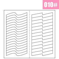 2pcs Adornos De Uñas Para Manicura Francesa Pegatinas De Arte De Uñas Con Guías De Borde Forma Para Decoración DIY Pack De 2 Hojas - details 6