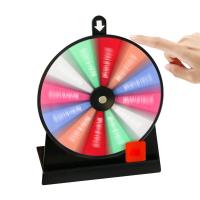 Rueda Del Destino Antideslizante Con Base Y Tablero Acrílico Borrrable Juego De Ruleta De 12 Ranuras Para Mesa Accesorios De Fiesta - details 8