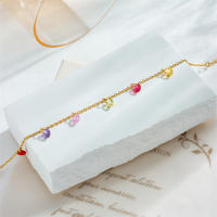 Pulsera De Cuarzo Colorido En Acero Inoxidable 316L DIEYURO Para Mujer Y Niñas Joyería De Moda Impermeable Regalo Con Encanto Geométrico - details 10