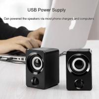 Minialt para cargador with Alimentación USB, cable de 1,3 m, 1 par de altavoces de graves | AltaVocos para ordenador (Negro) - details 3