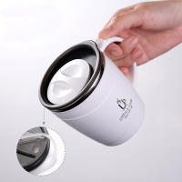 Taza De Café De Acero Inoxidable 304 Con Tapa Y Manija Tumbler Doble Capa Resistente Al Calor Vaso Termo Ecológico Para Bebidas - details 6