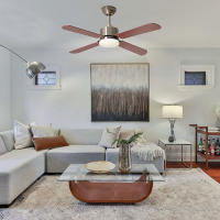 BEL AIR HOME - Ventilador de Techo KENIA Blanco con Motor DC y Luz Led 20W Reversibles - details 4