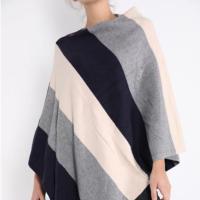 Spagnolo Poncho Mujer Invierno Lana Abrigo Moderno - details 2