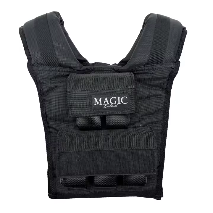 MAGIC SELECT Chaleco Peso Entrenamiento. Chaleco Peso Ajustable 20kg. Chaleco Lastrado con 20 Pesos Incluidos. Ajustable y Compacto para Hombre o Mujer. Entrenamiento de Fuerza, Gym en Casa, Crossfit, Running. - 1