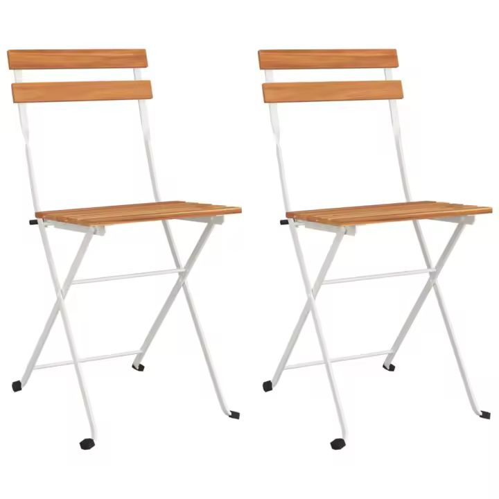 Sillas cafetería 2 UDS Maple y Madera maciza Acacia - 1