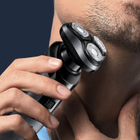 Afeitadora Eléctrica Para Hombres 3 En 1 Recargable Por USB Afeitadora Portátil De Viaje Con Afeitadora Pop-Up Gran Valor Afeitadora Rotatoria De Acero Inoxidable - details 3