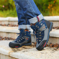 Zapatos De Senderismo Para Hombres Botas De Montañismo Impermeables Zapatos De Exterior Para Escalada Y Buceo Suela De Goma Talla Unida Material De Suela EVA - details 9