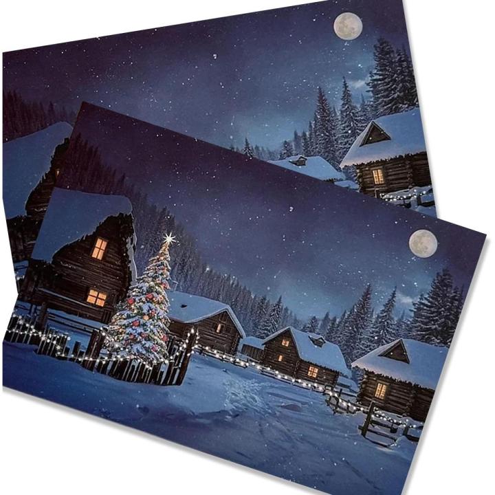 Tarjeta navideña creativa que cambia de color con la temperatura, Tarjetas navideñas que cambian de color con la temperatura, Tarjetas navideñas luminosas que cambian de color, Tarjeta de felicitación sorpresa de árbol de Navidad 2025 para novia (2 unidad