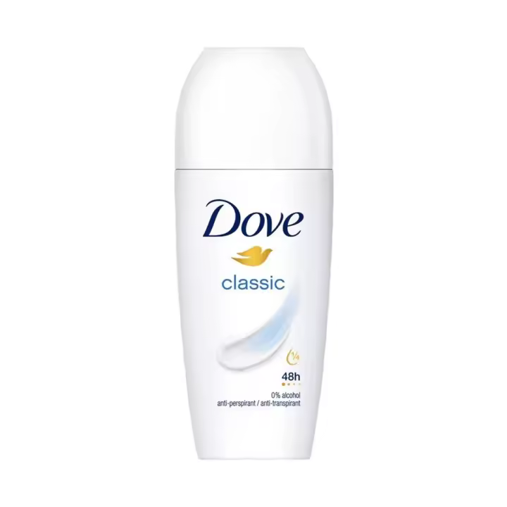 Dove -Desodorante Roll-On Protección 48 Horas Cuidado Esencial Classic 50ml 3 Unidades - 1