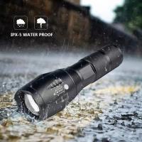 Linterna LED Recargable Potente Con Zoom Para Camping Luz Exterior Portátil Con 3 Modos De Iluminación Y Función De Bicicleta - details 5