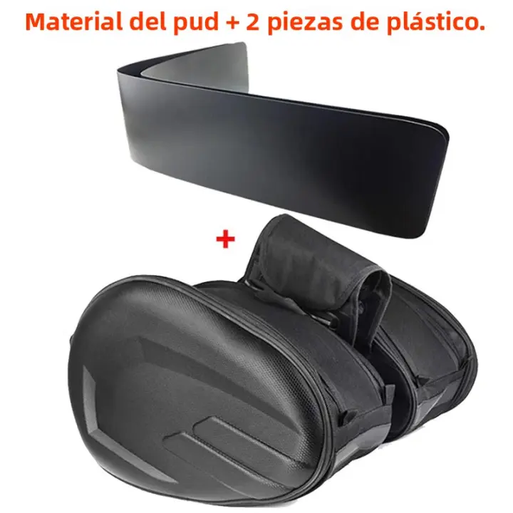 Nuevos Bolsas De Sillín Para Motocicleta Impermeables De Calidad Superior Cuero Sintético Bolsa De Viaje Para Casco De Carreras Moto Con Raincoat Gratis - 1
