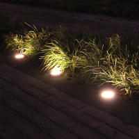 Lámpara Subterránea Solar LED Para Jardín Exterior Luz De Noche Impermeable Para Paisaje Vivienda De Villa Luz De Césped - details 4