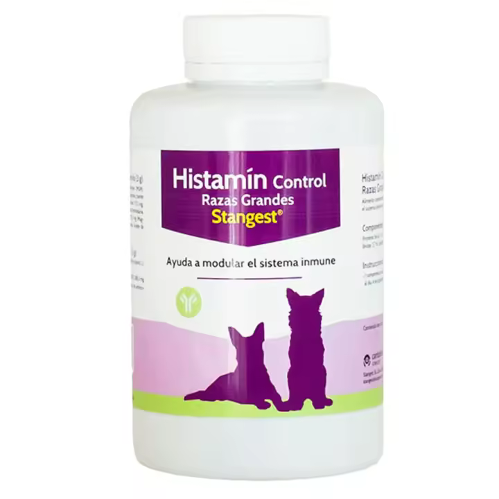 Histamin Control Razas gandes 60 comprimidos suplemento para el alivio de los síntomas de las alergias de perros de raza grande Stangest - 1