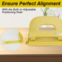 Pulverizador De Papel Eagle Con Dos Agujeros Capacidad Para 12 Hojas Con Recipiente Para Residuos Guías Ajustables Para Papel Suministros Para Escuela Y Oficina - details 1