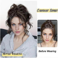 Extension De Cabello Sintético Ondulado Con Pinza Claw Para Mujeres Resistente Al Calor Pieza De Caudalino Clip-In Color Puro - details 2