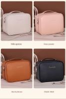 Bolso De Maquillaje De Cuero PU Capacidad Grande Doble Capa Transparente Organizador De Cosméticos Lujo Para Mujeres Viaje Esencial - details 6