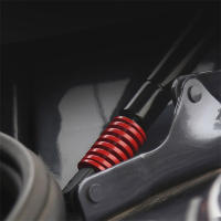 2PCS Resorte Rojo Para Puerta Trasera De Coche Soporte De Alzas Barra De Ajuste Absorbedor De Choque Hidráulico Herramienta De Acero Industrial - details 3