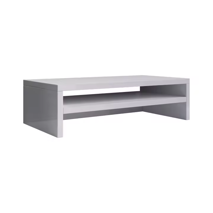 MB Muebles Bonitos - Soporte de monitor Adelis XXL de melamina 16 mm para oficina, ergonómico y multifuncional con espacio de almacenamiento, 56x13x23 cm - 1