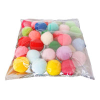 Juguetes Para Gatos De Entrenamiento Creativos Mini Pompas Juegos De Extensión Bola De Peluche Accesorios Para Mascotas Tamaño 10/20/30PCS - details 2