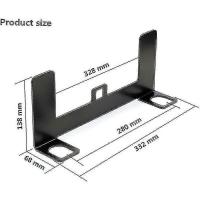 Kit de montaje de sujeción de asiento de niño de coche universal compatible con conector de cinturón Isofix, Negro - details 2